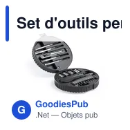 Set d'outils personnalisable Wheels avec logo - Miniature 2