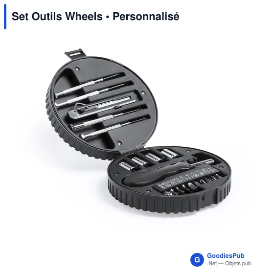 Set d'outils personnalisable Wheels avec logo - Image 2