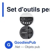 Set d'outils personnalisable Wheels avec logo - Miniature 3
