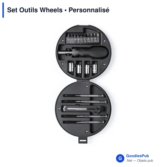 Set d'outils personnalisable Wheels avec logo - Image 3