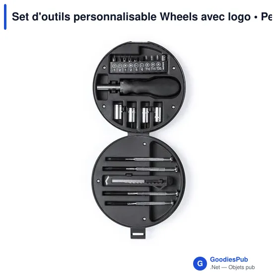 Set d'outils personnalisable Wheels avec logo - Image 4