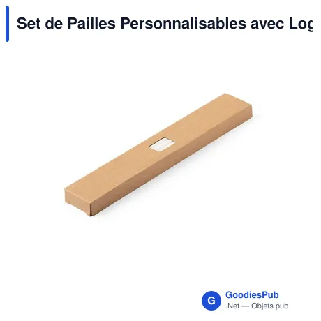 Set de Pailles Personnalisables avec Logo - Lantux
