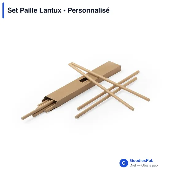 Set de Pailles Personnalisables avec Logo - Lantux - Image 2