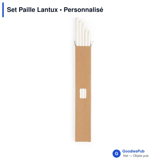 Set de Pailles Personnalisables avec Logo - Lantux - Image 3