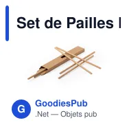 Set de Pailles Personnalisables avec Logo - Lantux - Miniature 4