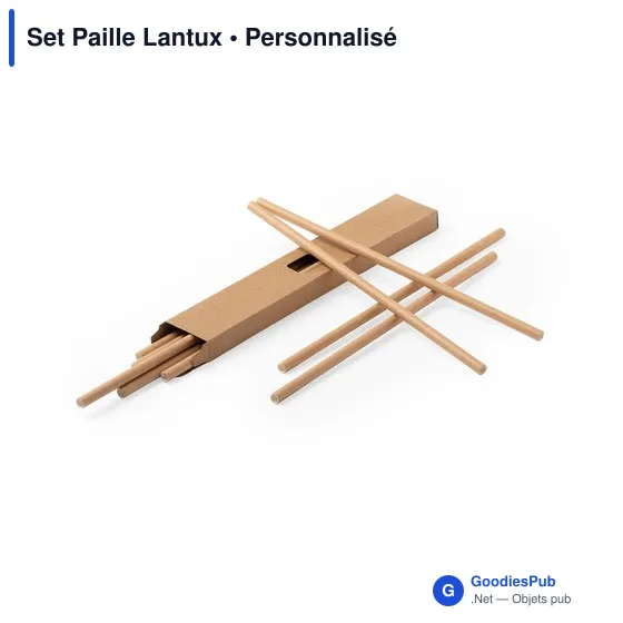 Set de Pailles Personnalisables avec Logo - Lantux - Image 4