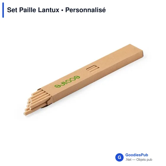 Set de Pailles Personnalisables avec Logo - Lantux - Image 5