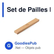Set de Pailles Personnalisables avec Logo - Lantux - Miniature 6