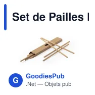 Set de Pailles Personnalisables avec Logo - Lantux - Miniature 7