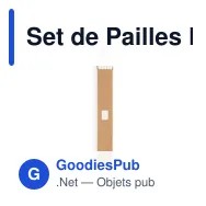 Set de Pailles Personnalisables avec Logo - Lantux - Miniature 8