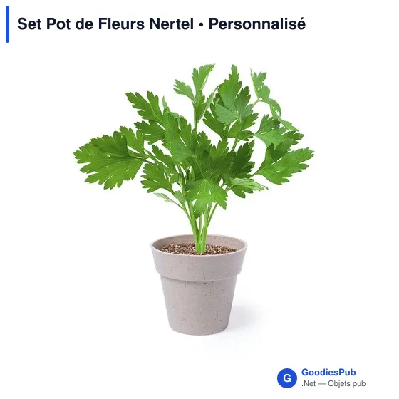Set de Pots de Fleurs Personnalisables avec Logo - Nertel - Image 3