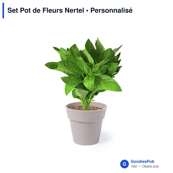Set de Pots de Fleurs Personnalisables avec Logo - Nertel - Image 4