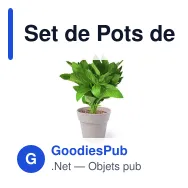 Set de Pots de Fleurs Personnalisables avec Logo - Nertel - Miniature 5