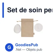 Set de soin personnel Puxar personnalisable avec logo - Miniature 2