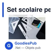 Set scolaire personnalisable avec logo - Règle, équerres et rapporteur | Kaulana - Miniature 2