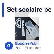 Set scolaire personnalisable avec logo - Règle, équerres et rapporteur | Kaulana - Miniature 7