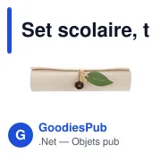 Set scolaire personnalisable avec logo - Trousse et fournitures | Kaleb - Miniature 4