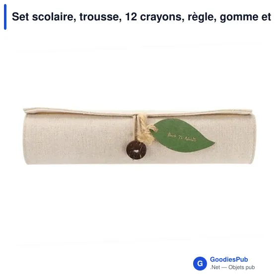 Set scolaire personnalisable avec logo - Trousse et fournitures | Kaleb - Image 6