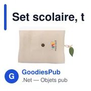 Set scolaire personnalisable avec logo - Trousse et fournitures | Kaleb - Miniature 7