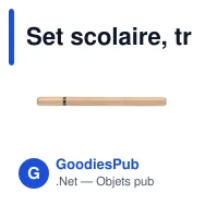 Set scolaire, trousse, crayon, stylo bille, règle, gomme et taille-crayon | Landon - Miniature 9