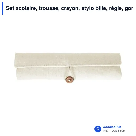 Set scolaire personnalisable avec logo - Trousse et fournitures Lauren - Image 5