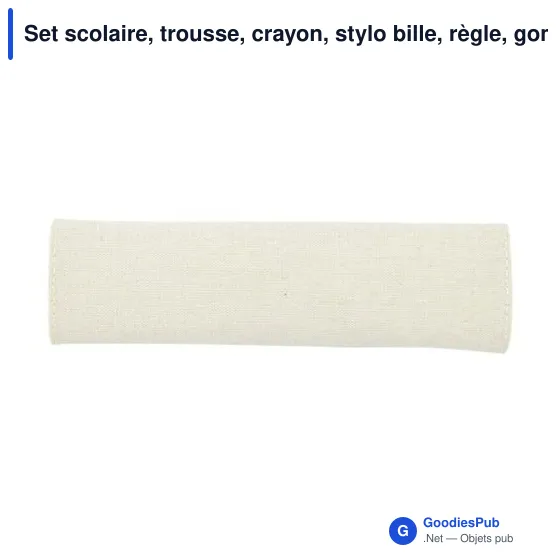 Set scolaire personnalisable avec logo - Trousse et fournitures Lauren - Image 7