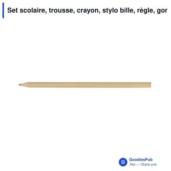 Set scolaire personnalisable avec logo - Trousse et fournitures Lauren - Image 8