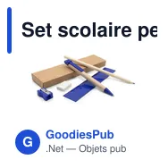 Set scolaire personnalisable avec logo - Tobias - Miniature 1