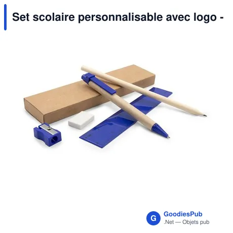 Set scolaire personnalisable avec logo - Tobias