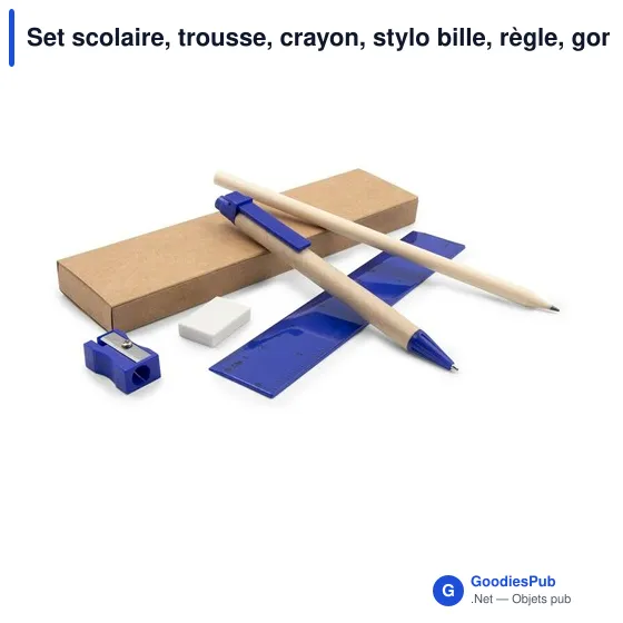 Set scolaire personnalisable avec logo - Tobias - Image 1