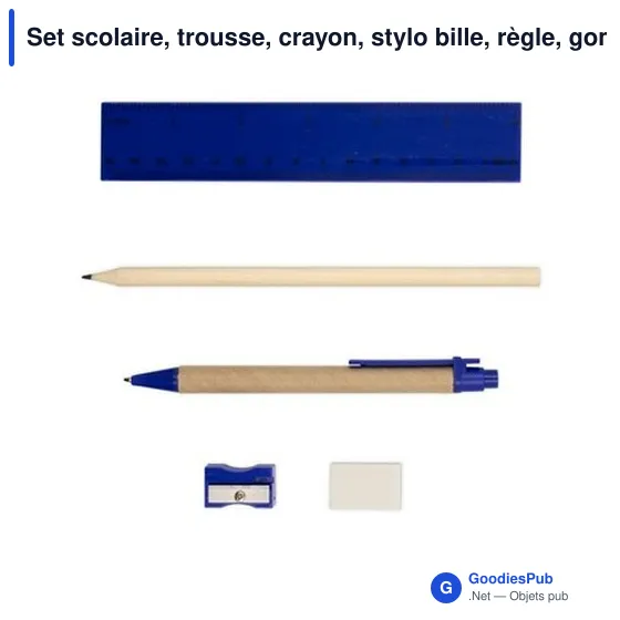 Set scolaire personnalisable avec logo - Tobias - Image 3
