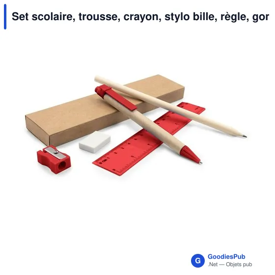 Set scolaire personnalisable avec logo - Tobias - Image 6