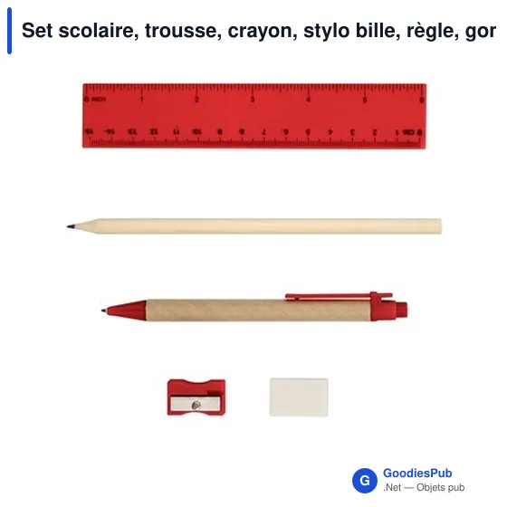 Set scolaire personnalisable avec logo - Tobias - Image 8