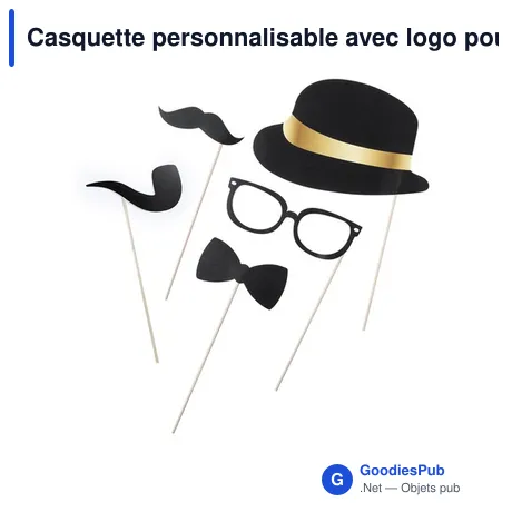 Casquette personnalisable avec logo pour événements professionnels