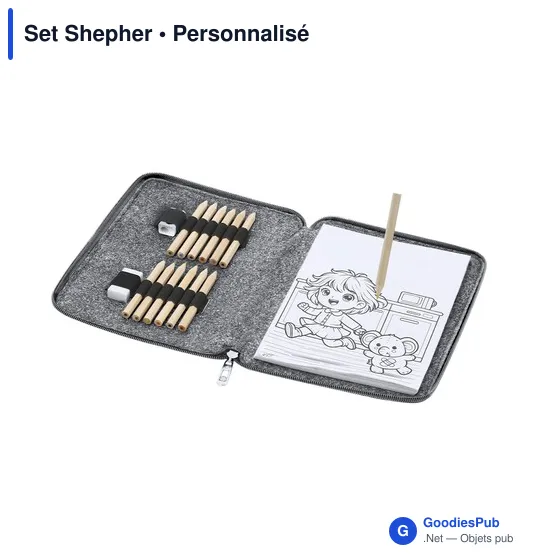 Set de coloriage personnalisable avec logo - Set Shepher - Image 1