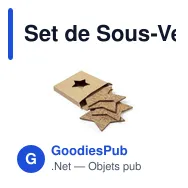 Set de Sous-Verres Personnalisable en Liège avec Logo - Danop - Miniature 1