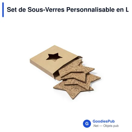 Set de Sous-Verres Personnalisable en Liège avec Logo - Danop