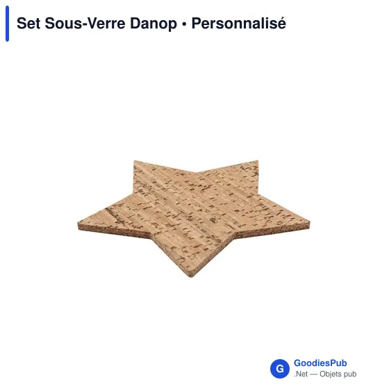 Set de Sous-Verres Personnalisable en Liège avec Logo - Danop - Image 3