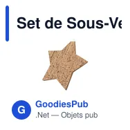 Set de Sous-Verres Personnalisable en Liège avec Logo - Danop - Miniature 4