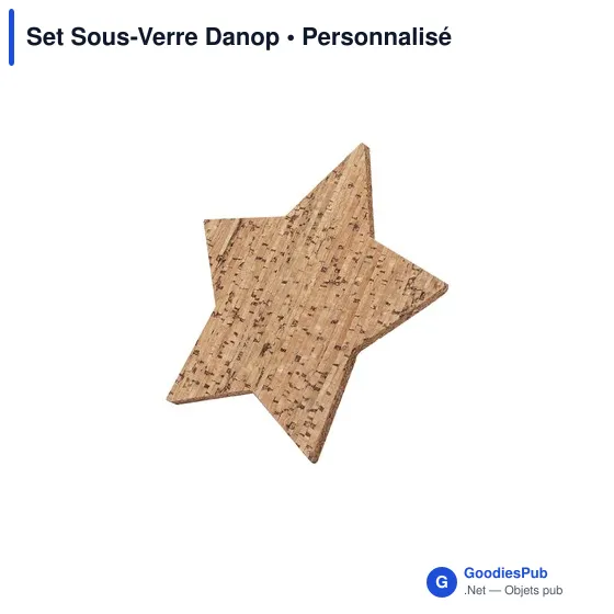 Set de Sous-Verres Personnalisable en Liège avec Logo - Danop - Image 4