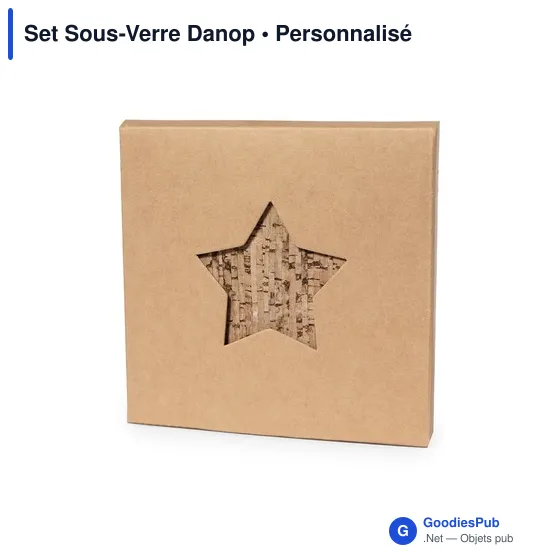 Set de Sous-Verres Personnalisable en Liège avec Logo - Danop - Image 5