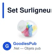 Surligneurs personnalisables Layax avec logo - Miniature 1