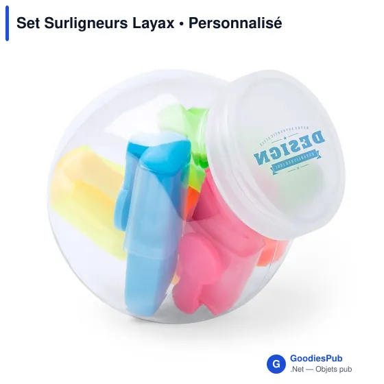 Surligneurs personnalisables Layax avec logo - Image 2