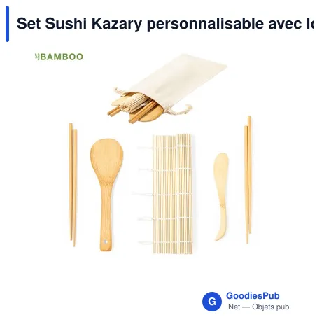 Set Sushi Kazary personnalisable avec logo pour entreprises