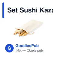 Set Sushi Kazary personnalisable avec logo pour entreprises - Miniature 2