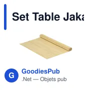 Set Table Jakarta - Miniature 1