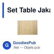 Set Table Jakarta - Miniature 2