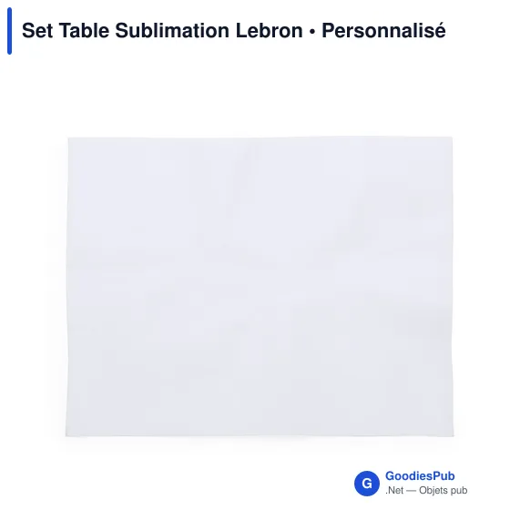 Set de table personnalisable pour impression sublimation - Lebronavec logo - Image 1