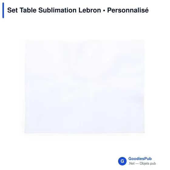 Set de table personnalisable pour impression sublimation - Lebronavec logo - Image 2