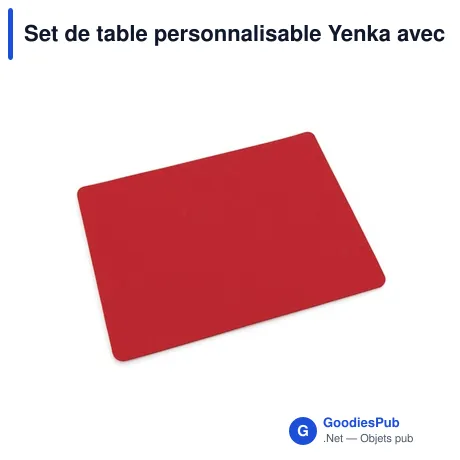 Set de table personnalisable Yenka avec logo pour entreprises